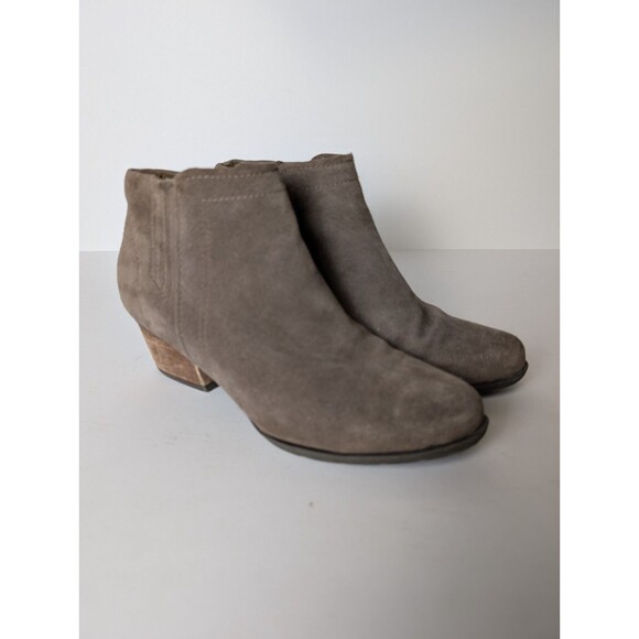 Blondo Women Waterproof Liam Chelsea Brown Suede Leather Heel Ankle Boots 7.5M - Picture 1 of 14